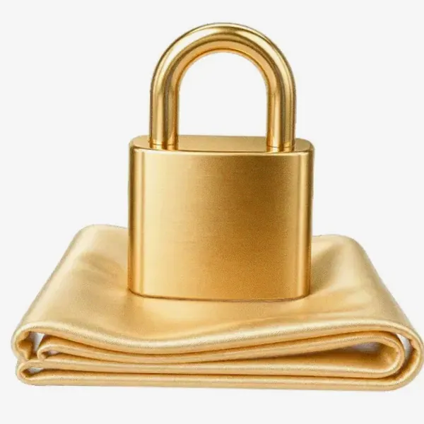 Padlock on folded cloth — Vox