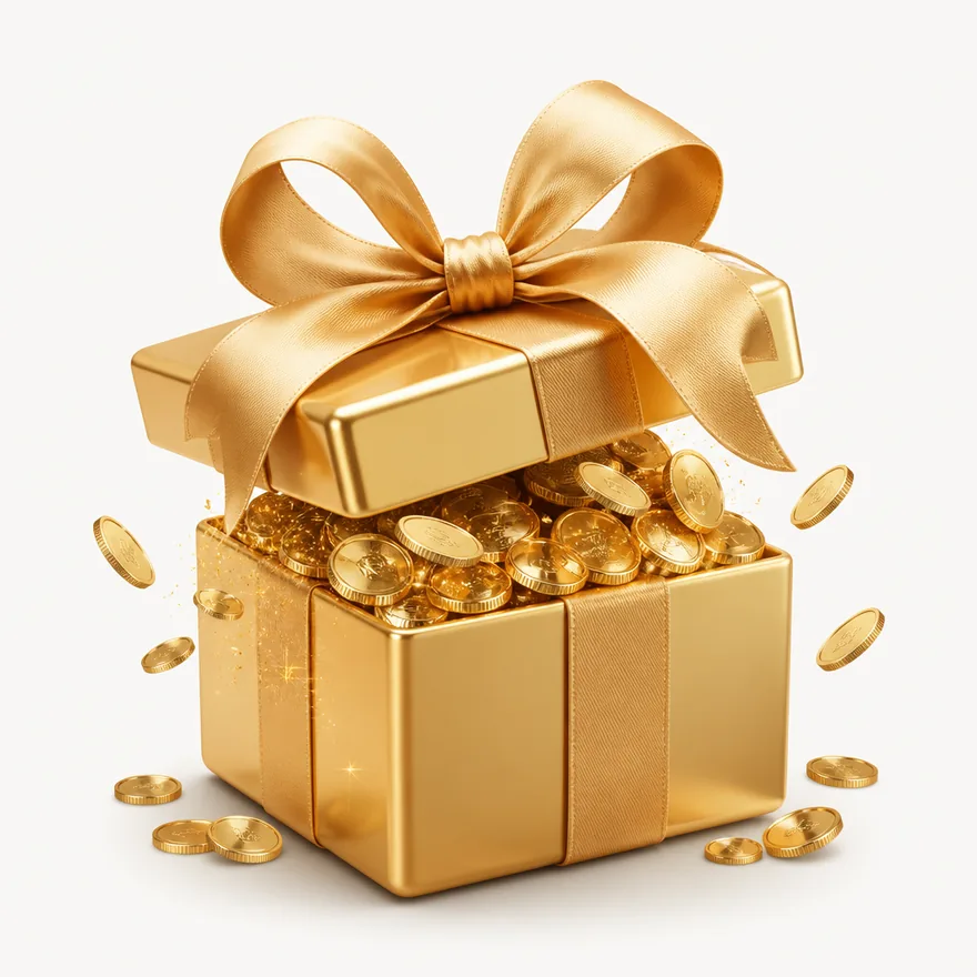 Ribbon-tied gift box — Vox
