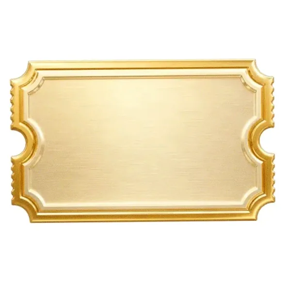 Blank ticket plaque — Vox