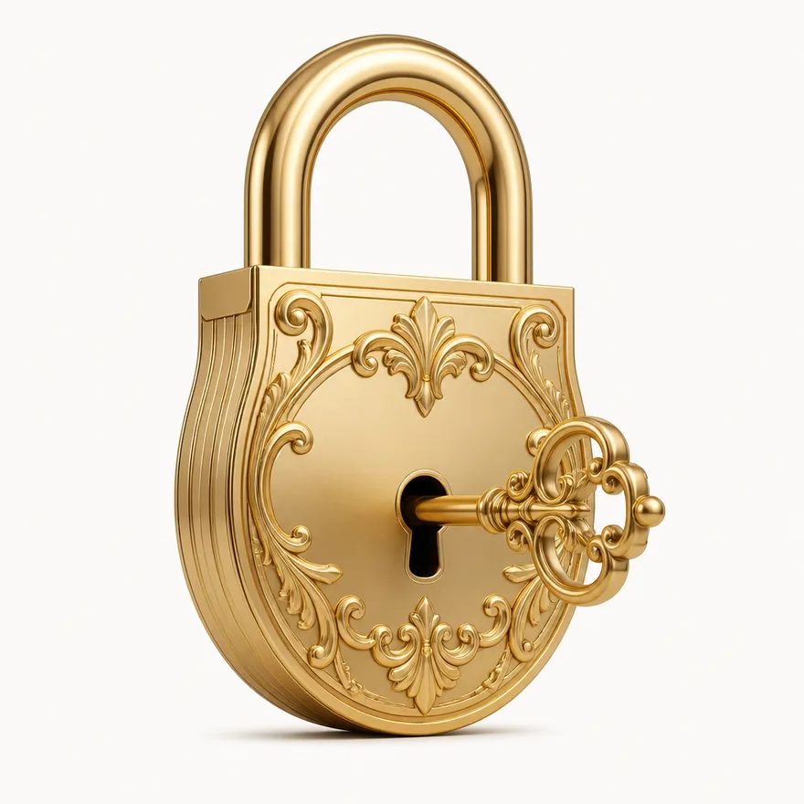 Padlock with key — Vox
