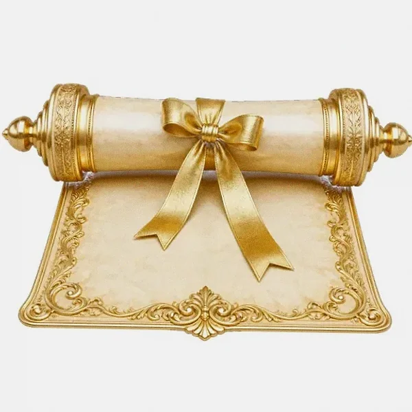 Decorated parchment scroll — Vox