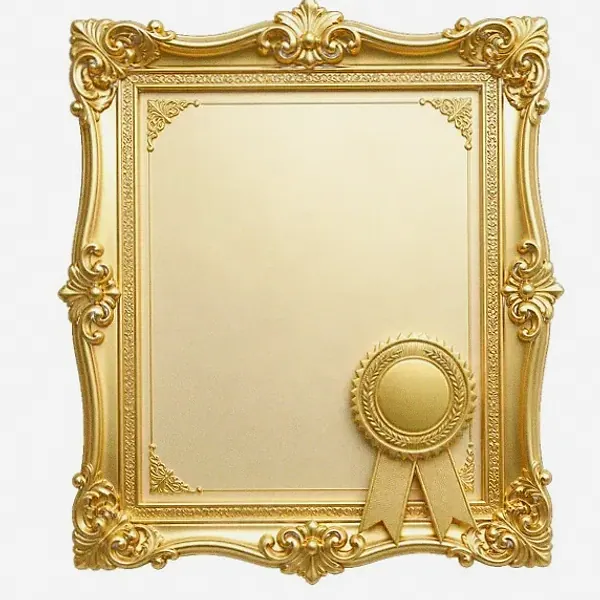 Framed certificate — Vox